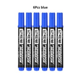 3/6 Pcs/set Deli Permanent Art Markers Pens Waterproof Oil Based Paint Markers for Rock Wood Fabric Plastic Canvas Glass Canvas