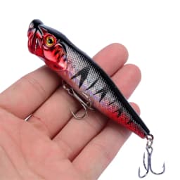 New Arrival 1 Pcs Big Popper Fishing Lures 9.5cm 12g 3d Eyes Bait Topwater Crankbait Wobblers Tackle Isca Poper Japan