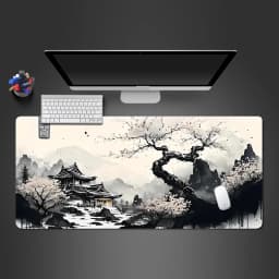 Mouse Pad Sakura Landscape Desk Accessories Mat Gamer Rug Xxl Keyboard Pad 1000X500x3MM Desk Mat Office Carpet Gaming Mouse Mats