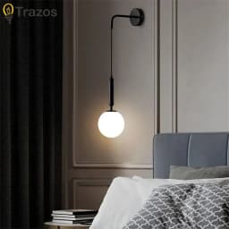 Modern Simple Aluminum Acrylic Wall Lamp Nordic Creative LED Luxury Living Room Bedroom Bedside Wall Lamp Lighting
