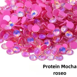ss6-ss30Glitter Crystal Mocha Opal Non Hotfix Rhinestones Flatback Strass стразы Nails Crystals Diamond For Nail Art Nail Charms