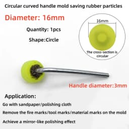 Mold Mirror Polishing Rubber Particle Back Adhesive Sandpaper Ultrasonic Grinding Machine Rubber Head Fire Removal Pattern