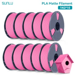 SUNLU PLA Matte 10KG1.75mm ±0.03mm 1KG/2.2LBS 3D Printer Filament PLA High Transparency Fast 2-7 Days Delivery RoHS Reach
