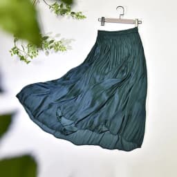 Summer Silky Skirt Elastic High Waist Glossy Silky Long Skirt Sea-Island Filament A-line Skirts Beach Vacation Pearlescent Dress