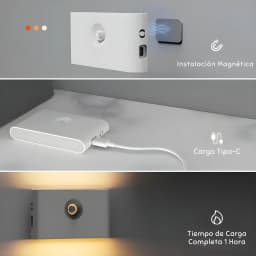 Wireless LED Night Light With Motion Sensor USB Rechargeable 400mAh Battery Modern Wall Lamp For Bedroom Bedside Table Lights