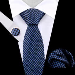 Business Tie For Men Set Necktie Cufflink Classic Handkerchief Suit For Wedding High Quality Stripe Tie Set Formal Gravata Gift