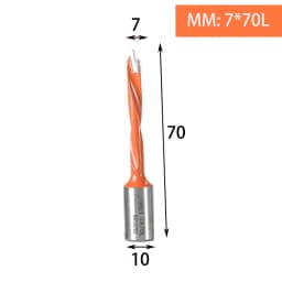 1pc Tungsten Carbide Alloy Gang Drill Bit Woodworking Through Hole Drill CNC Router Bit Resistant Dia.5-10mm Hole Making