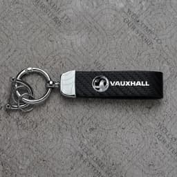 For Vauxhall Logo Meriva Vectra VXR Astra Insignia GTC Vivaro Junior Car Carbon Fiber Leather Car KeyChain Custom Key Rings Gift