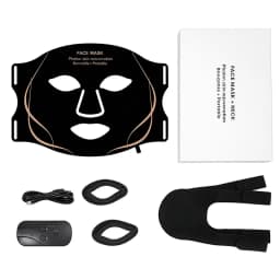 7 Color LED Face Mask with Neck Wireless Portable Red Light Therapy for Anti-Aging, Wrinkles, Skin Rejuvenation, Home Use