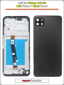 Tested LCD for Samsung Galaxy A22 5G A226B A226BR A226L Display Touch Screen Digitizer Assembly with Frame for Samsung A22 5G
