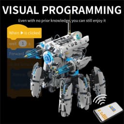 Technical Programming Hexapod Robot Science Fiction War Machine Building Blocks City Remote Control Robots MOC Bricks Toys Gift