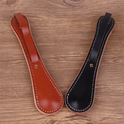 1PCS Multi-function Self-defense Cowhide Contains Lead Block Portable Tactical Tool Classic Boston Leather Racket