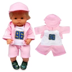 40cm Bebe Doll Clothes for 16-inch Nenuco Winter Plush Suit Ropa Y Su Hermanita Doll Rompers Accessories