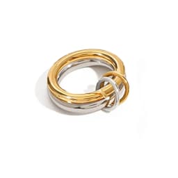 Unique Design Stainless Steel Hollow Irregular Geometric Ring for Women Waterproof Golden Fashion 2025 Charm Jewelry