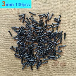 100Pcs DIY Black Plastic Safety Eyes For Toys Crafts Teddy Bear Doll Accessories Animal Making Doll Accessories 3mm/4mm/5mm/6mm