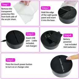 New LED Lamp Remote Control Touch Luffy Zoro USB Night Light Room Decoration Lamps 7/16Color Children's Birthday Decor Gifts