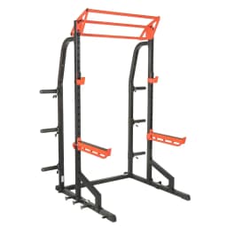 Half Rack Cage with Adjustable Pull-Up Bar & Power Station, Custom