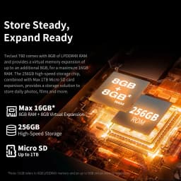Teclast T60 12 inch 2K Tablet Android 13 8GB+8GB RAM 256GB ROM T616 octa-core 8000mAh 18W PD Fast Charging 4G VoLTE GPS Tablets