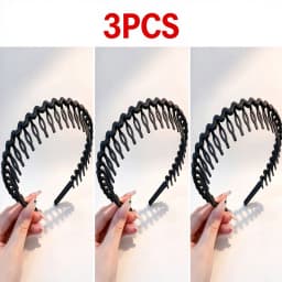 Solid Color Wave Headband for Girl Women Summer Face Wash Sports Hair Band Headbands Non-slip Hair Bands for Women Accessories