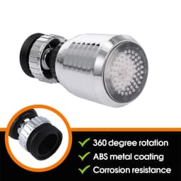 360 Degree Rotatable LED Faucet Light Multiple 360 Water Saving Light Tap Nozzle For Kitchen Bathroom Aerator Stream Glow