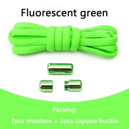 Elastic No Tie Shoelaces Semicircle Shoe Laces For Kids and Adult Sneakers Shoelace Quick Lazy Metal Lock Laces Shoe Strings