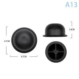 1Pcs Black Replacement Plastic Stud Luggage Feet Pads Baggage Stud Foot Feet Pads For All Suitcase Bags Luggage Stand Feet 2025