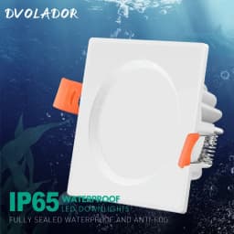 Waterproof Led Downlight Square Round Recessed Ceiling Downlight 5W 7W 12W 15W Ceiling Led Spot Lamp For Bathroom Toilet Balcony