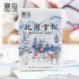 30Pcs Misty Forest Sticker Set Cute Stationery DIY Diary Decor for Scrapbooking & Journaling