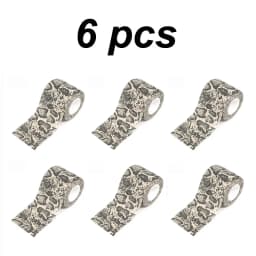 6 Rolls Vet Wrap Cohesive Bandage Self Adhesive Elastic Tape Animal Print Non-woven Breathable for Dog Cat Horse Wound Care