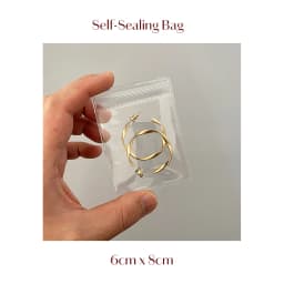 10/20 Pieces Self-sealing Bracelet Earrings Plastic Transparent Jewelry Gift Storage PVC Bag For Small Business Customize Logo