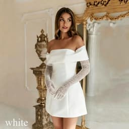 Simple A-Line Mini Wedding Dresses Elegant Long Sleeves Pleat Pearls Strapless Sexy Backless with Lace Up Short Gowns Customized