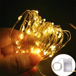 1Pack Fairy Light String Led Copper Wire String Light 1/2/5/10M Battery Powered For Bedroom Garden Party Wedding Decoration