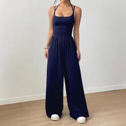 Spring Fall 2025 New Arrival Women's Jumpsuit Solid Color Double-Strap Relaxed-Fit Casual Pants Y2k Clothing