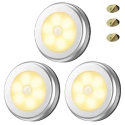 Night Light With PIR Motion Sensor LED Battery Lamp Strong Magnetic For Bedroom Bedside Kitchen Cabinet Lighting