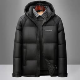 Winter New parka Fashion Thick Warm Cotton Jacket Men's Casual Loose Sports Plus Large Hooded coat