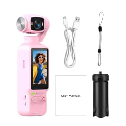 Ourlife 4K Action Camera 180° Rotatable For YouTube Vlog Video Recording Record Life Handheld 1.97 Inch Screen Sports Camera