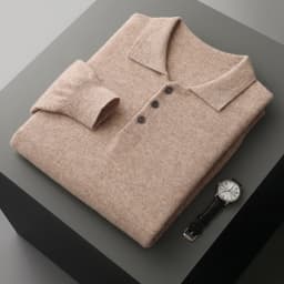 Luxury Men Cashmere Sweater 100% Merino Wool Buttoned Pullover Autumn Winter Knitwear Male Casual Warm Jumper Tops