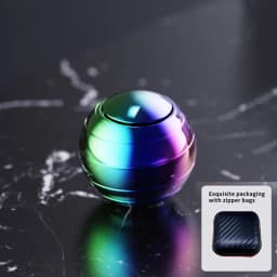 EDC Finger Decompression Metal Desktop Gyroscope Finger Stress-Relieving Toy Stress Relief Visual Fidget Spinner Children's Gift
