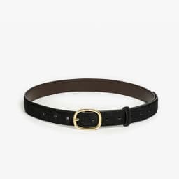 BEAUTODAU Belt Women Split Leather Trend Elliptical Pin Buckle Accessories All-Match Jeans Waistband Ladies Handmade 91119