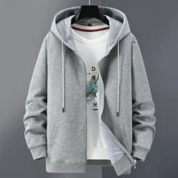 Spring Summer Y2k Clothes Thin Woman Men Sweatshirt 95% Cotton Hooded Zipper Cardigan Loose Casual Jacket Coat Good Quality