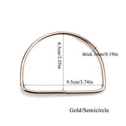 1PC Acrylic D Round Shape Purse Sewing Frame DIY Bag Handles For Bag Making Purse Handles Replacement Crochet Bag Handles