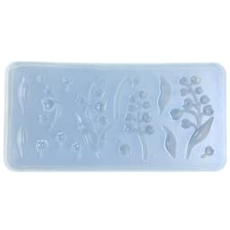 Resin Shaker Mold Flowers Small Flexible Pendant for Keychain Hollow Silicone Mold Epoxy Jewelry Making Pendant Quicksand Mould