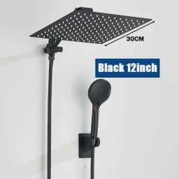 Concealed Shower Set Two-In-One Shower Set, Long Hose, 8/10-inch High-Pressure Rainfall Shower Head Rainfall Bath Shower