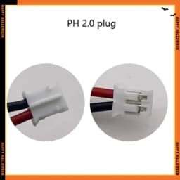 103450 3.7V 2000mAh Polymer Lithium Rechargeable Battery JST PH 2.0mm 2Pin Plug for Camera GPS Navigator MP5 Bluetooth Headset