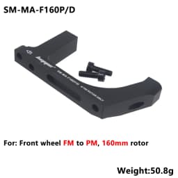 HEPPE Road Bike Disc Brake Adapter Flat Mount to Post Mount 160mm Rotor Bike FM to PM Converter Bike Disc Brake Mount Adapter