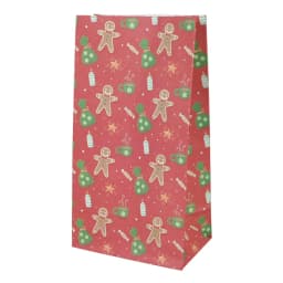 10pcs Kraft Paper Candy Cookie Bag Santa Claus Snowman Christmas Gift Packing Bags Xmas Navidad New Year Party Decor Supplies