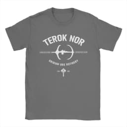 Men T-Shirt Star Treks Deep Space Nine Terok Nor Novelty 100% Cotton Tee Shirt Short Sleeve T Shirt O Neck Clothing Graphic