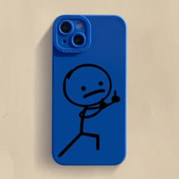 Cute Cartoon Matchman Matte Silicone Phone Case For iPhone 16 11 12 13 14 15 Pro Max XR XS X 7 8 Plus SE 2020 Soft Back Cover
