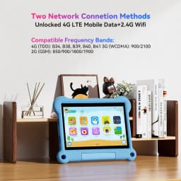 Adreamer Kids Tablet 10.1 Inch IPS Android 14 4GB RAM 64GB ROM WIFI Google Play For Children Kids Study Gaming Age 3-14