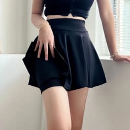 Women's Basic Skirt Summer Shorts Skirt Fashion Versatile School Pleated Casual Mini Skater Plus Size 4XL Fluffy Flared Skirt